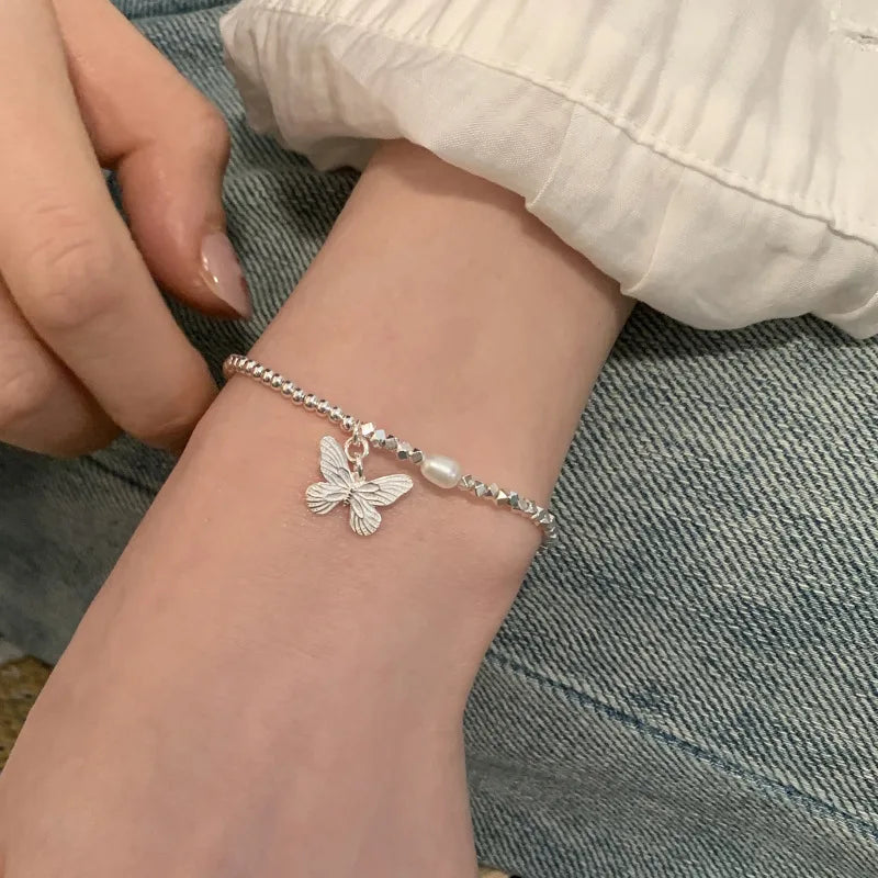 la chic 925 Sterling Silver Butterfly Bracelet